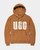 Rey UGGfluff Logo Hoodie Chestnut/Plaster