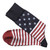 Johnston & Murphy Novelty Sock Navy/Red Flag