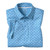 Johnston & Murphy XC4 Performance Knit Polo Blue Tonal Airplane