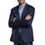 Johnston & Murphy XC Flex Pinnacle Blazer Navy Micro Houndstooth