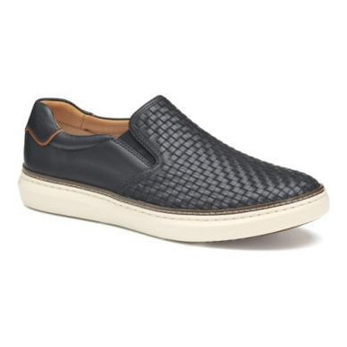 Johnston & Murphy McGuffey 2 Woven Slip-on Black - Robert Frost