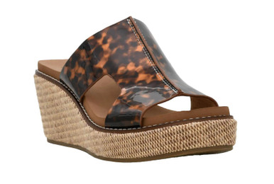 Corky's Kiss and Tell Wedge Sandal Tortoise - Robert Frost Quality