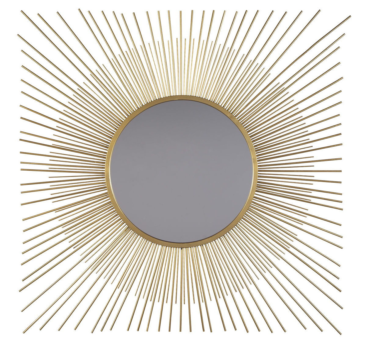 Elspeth Gold Finish Accent Mirror sold at Hilton Furniture serving Houston,  TX ands surrounding areas.