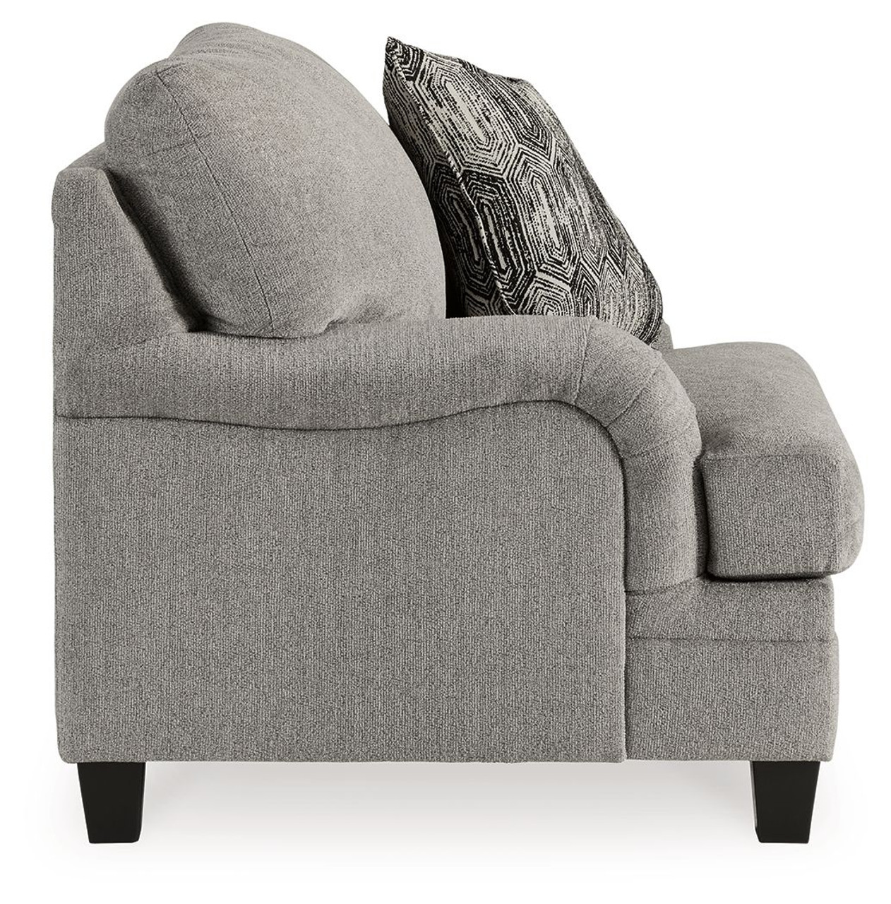 The Davinca Charcoal Chair And A Half Ottoman sold at Hilton