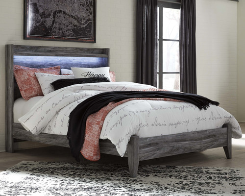 Baystorm Gray Queen Panel Bed