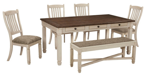 Bolanburg Antique White Pc. Rectangular Dining Set