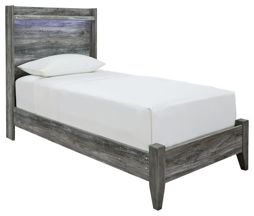 Baystorm Gray Twin Panel Bed