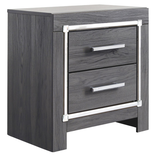 Lodanna Gray Two Drawer Night Stand