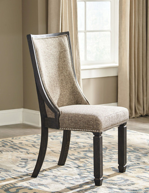 Tyler Creek Black/Grayish Brown Dining Upholstered Side Chair