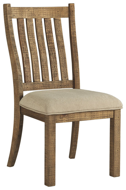 Grindleburg Light Brown Dining Upholstered Side Chair