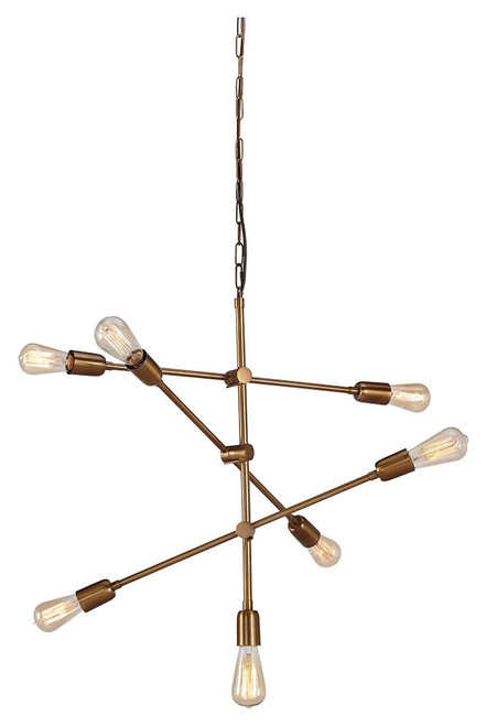 Nastalya Gold Finish Metal Pendant Light (1/CN)