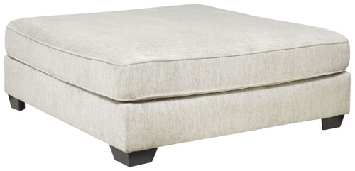 Rawcliffe Parchment Oversized Accent Ottoman