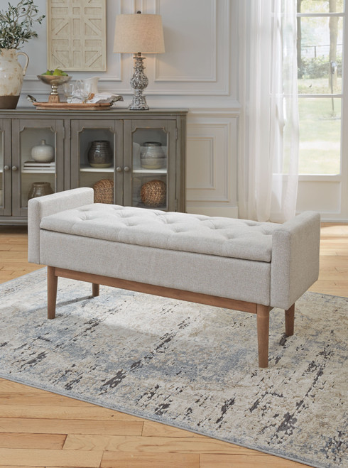 Briarson Beige/Brown Storage Bench