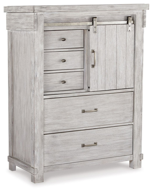 Brashland White Five Drawer Chest