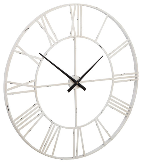 Paquita Antique White Wall Clock