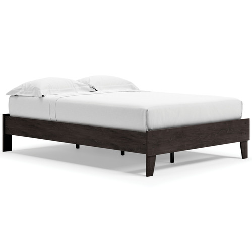 Piperton Black Full Platform Bed