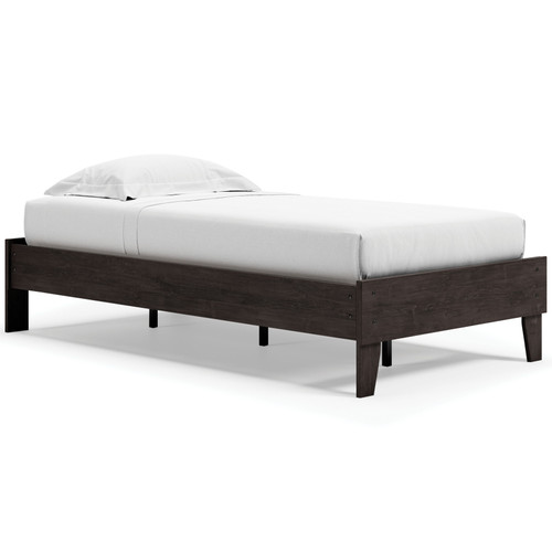 Piperton Black Twin Platform Bed