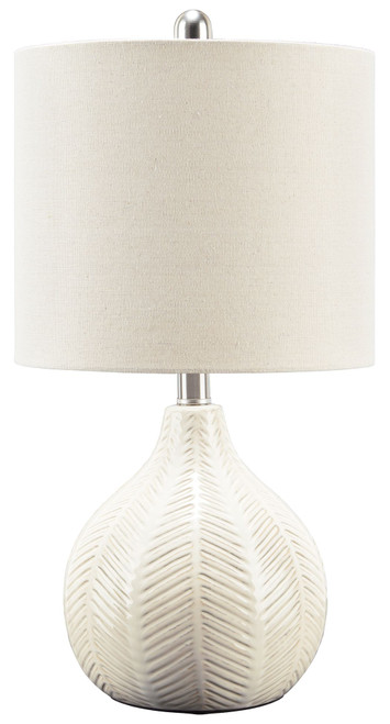 Rainermen Off White Ceramic Table Lamp (1/CN)