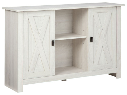 Turnley Distressed White Accent Cabinet