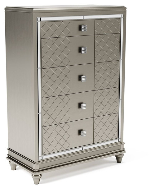 Chevanna Platinum Five Drawer Chest