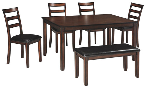 Coviar Brown Dining Room Table Set (6/CN)