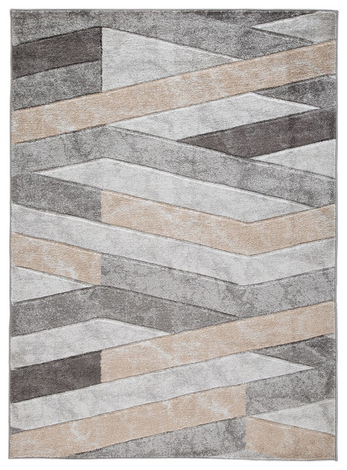 Wittson Beige/Gray Large Rug