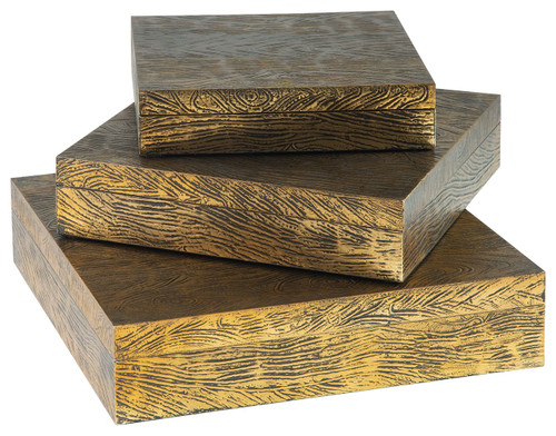 Keldy Antique Brass Finish Box Set (3/cn)