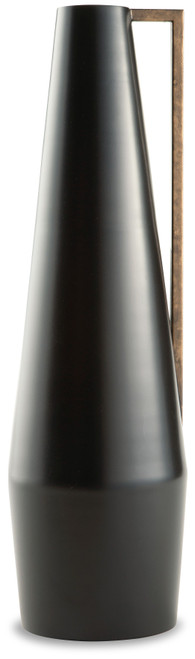 Pouderbell Black/gold Finish Vase Medium