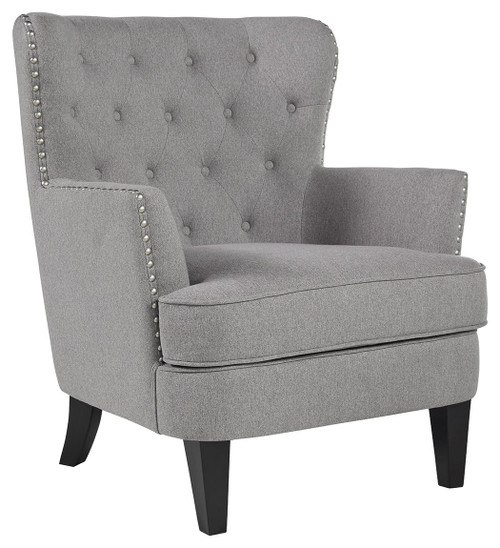 Romansque Light Gray Accent Chair