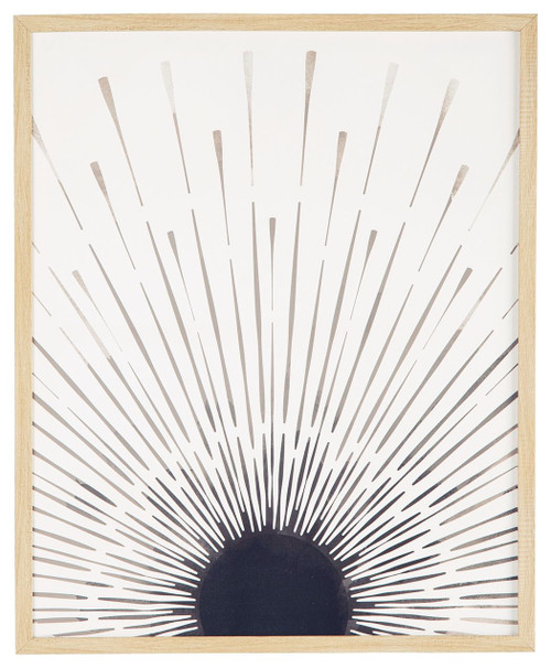 Shaydunn Black/white Wall Art Sun