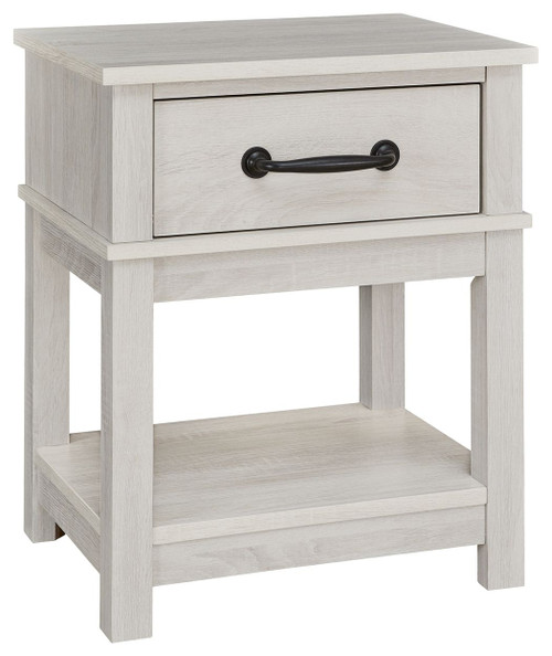 Dorrinson White One Drawer Night Stand