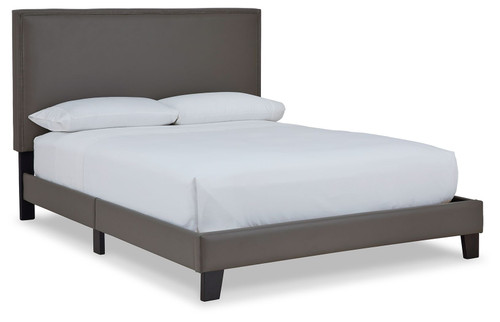 Mesling Gray Queen Upholstered Bed