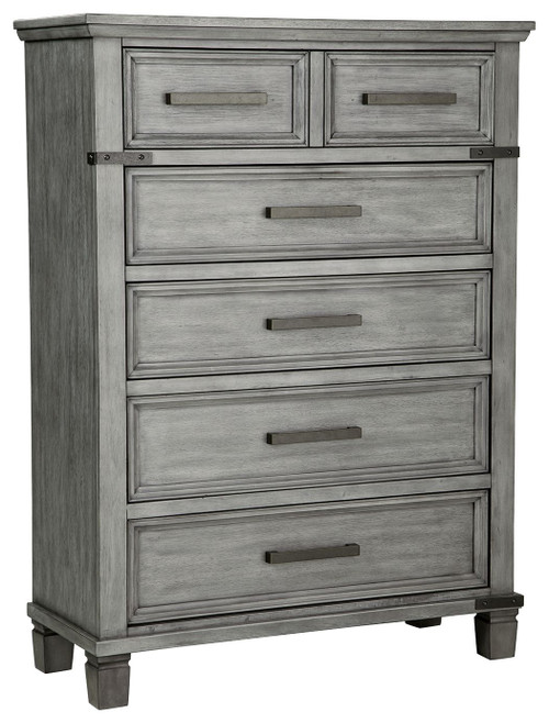 Russelyn Gray Five Drawer Chest