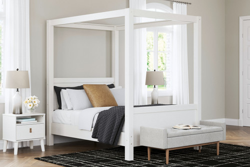 Aprilyn White Full Canopy Bed