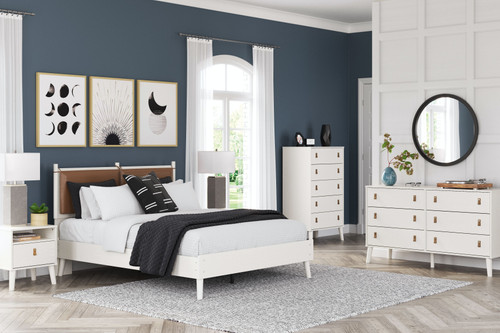 Aprilyn White 4 Pc. Dresser, Chest, Queen Panel Bed