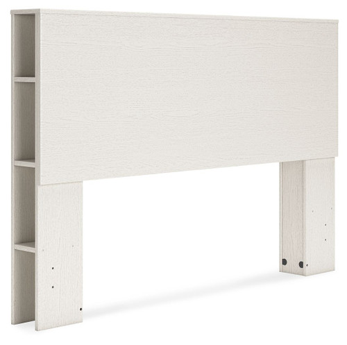 Aprilyn White Queen Bookcase Headboard