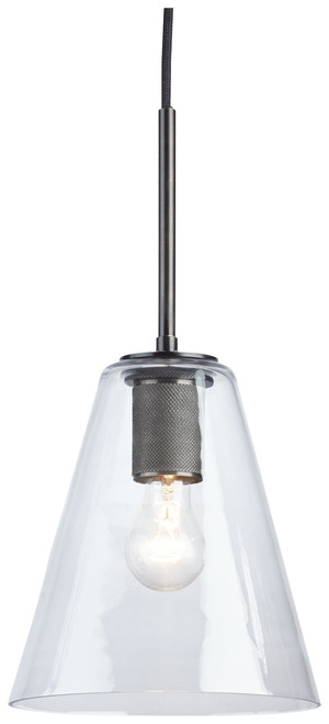 Collbrook Black Glass Pendant Light (1/cn)