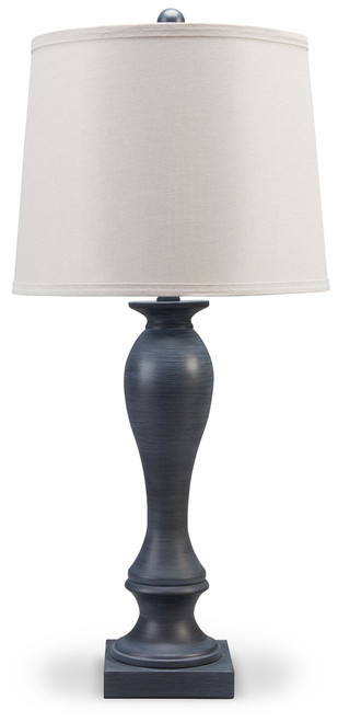 Samland Gray Blue Metal Table Lamp (2/cn)