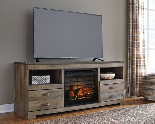 Trinell dresser with fireplace best sale