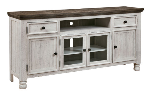 Havalance Brown / Beige Extra Large TV Stand 4 Doors