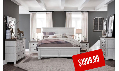 Magnussen Queen Bedroom set :  Bed ,Dresser-Mirror, Chest,2 Nightstand  A Very Limited opportunity to purchase this Furniture at 50% OFF Very Limited quantities, Financing Available FREE MATTRESS !