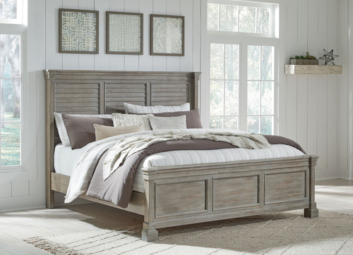 Moreshire Bisque California King Panel Bed