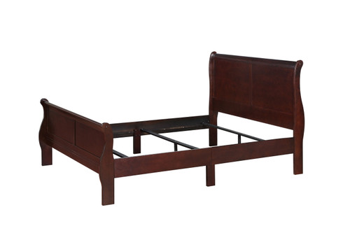 Louis Philip King Bed Brown