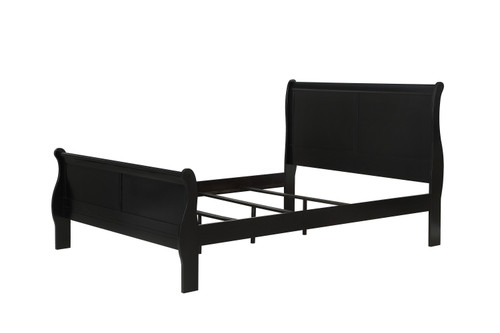 Louis Philip King Bed Black