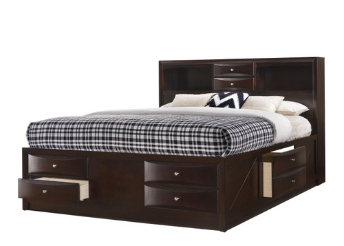 Emily King Bed Brown