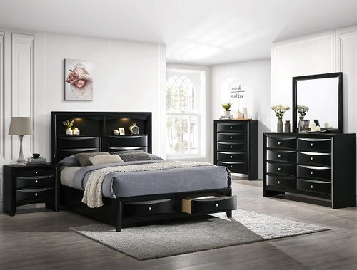 Fallon King Bed Black