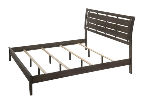 Evan King Bed Gray