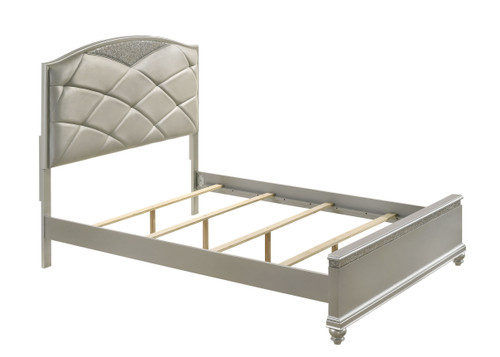 Valiant Upholstered King Bed Gray