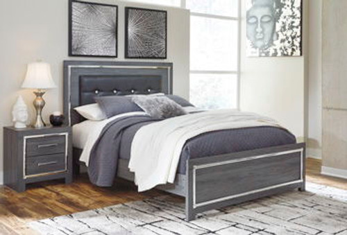 Lodanna Gray Queen Panel Bed With Roll Slats