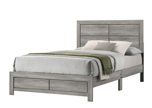 Hopkins Queen Bed 1 Box Gray